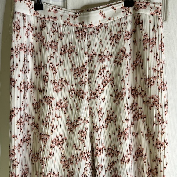 Markus Lupfer Pleated Floral Pants Size 8 - Picture 2 of 12